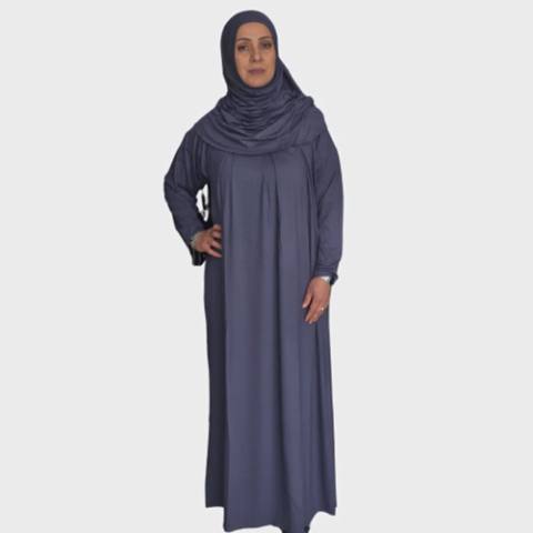 Namaz üçün paltar 290002, boz, pambıq, ölçü 44 — Товарлар