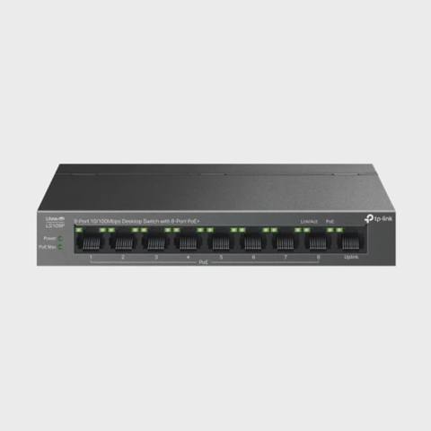 TP-Link - LS1210GP (10-Port Gigabit Desktop Switch with 8-Port PoE+) — Баку