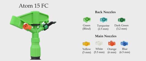 Bağ çiləmə cihazı Atom 15 FC (qırmızı-ağ), 13-15 mt — Tovarlar