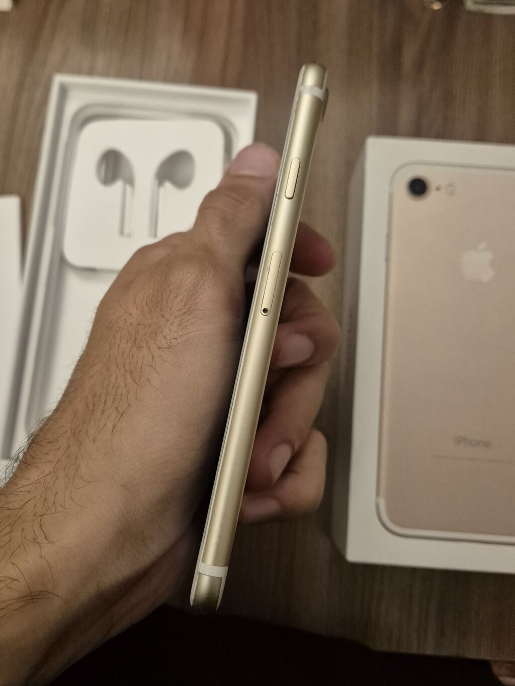 IPhone 7, 128 GB, Matte Gold, Barmaq izi, Sənədlərlə — Apple iPhone, Bakı (6)
