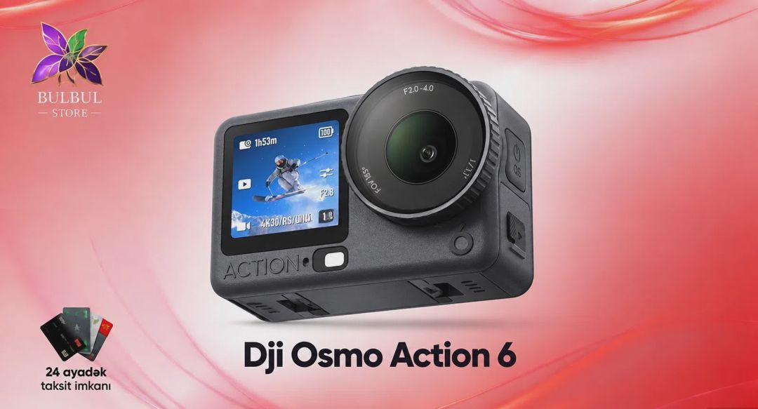 Action kamera DJI Osmo Action 6 Pro Adventure Combo — Foto və video texnikası, Bakı