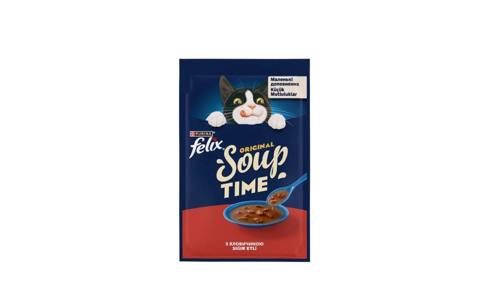 Nəm yem yetkin pişiklər üçün Felix Soup Time, 48 q — Baku