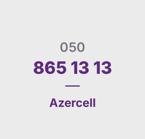 Azercell nömrə (050) 865-13-13 — Goods