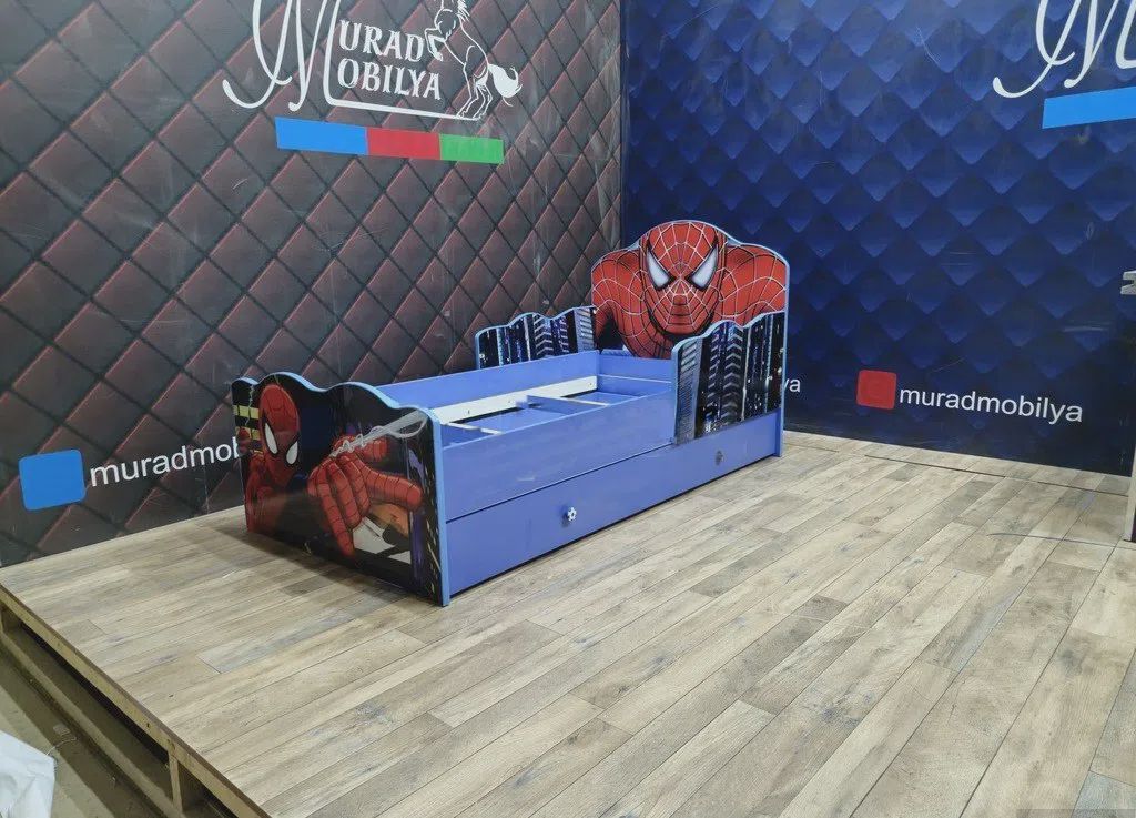 Uşaq çarpayı Göy rəng — Mebel, Bakı (2)