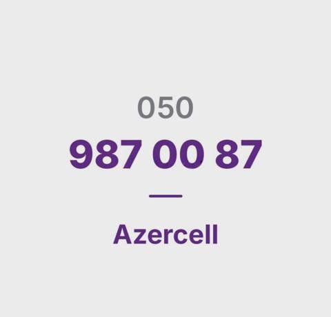 Azercell nömrəsi (050) 987-00-87 — Goods