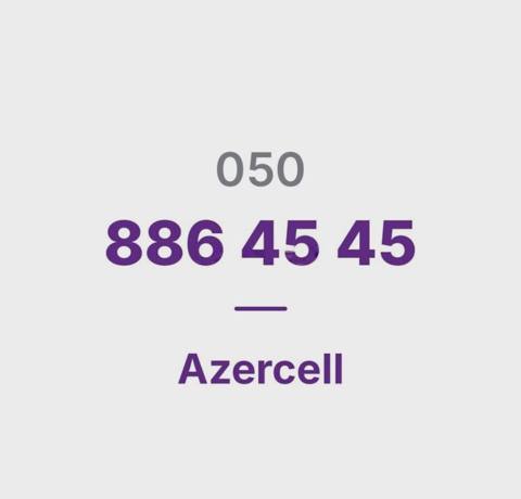 Azercell nömrə (050) 886-45-45 Nağd — Goods