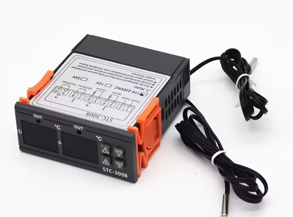 STC-3008 İki Kanallı Rəqəmsal Temperatur Kontrolleri 220v — Soyutma sistemi, Bakı (2)