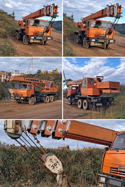 Yevro Avtokran – Kamaz bazasında “Galichanin” (Ульяновец) 30 ton FHN — Гянджа
