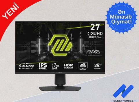 Monitor MSI MAG 275UPD E14 27" 4K/FHD 144/288Hz — 520 ₼ · Monitorlər Monitor MSI MAG 275UPD E14 27" 4K/FHD 144/288Hz