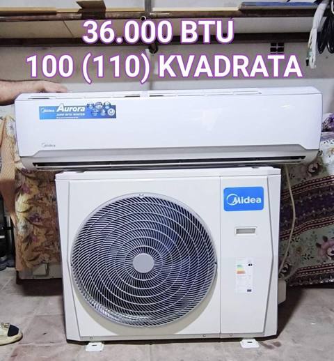 Kondisioner Midea, İşlənmiş, 100-dən çox kv. m, Split sistem, Kredit yoxdur, Ödənişli quraşdırma — Bakı
