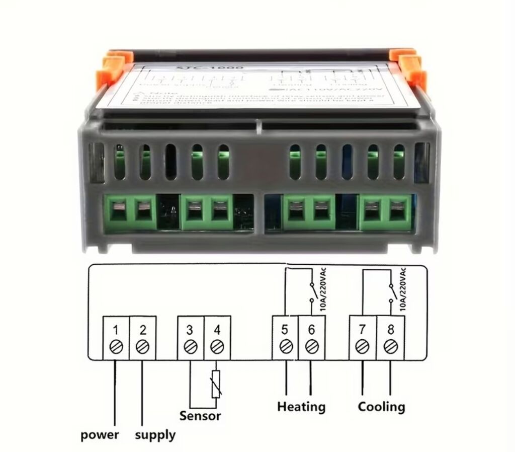 STC-1000 rəqəmsal temperatur nəzarətçisi 220v - Giriş gərginliyi: AC — Soyutma sistemi, Bakı (3)