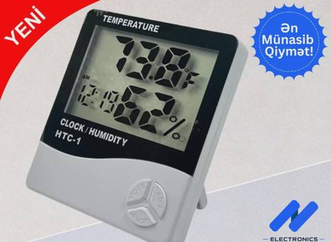 Termometr hiqrometr HTC-1 rəqəmsal