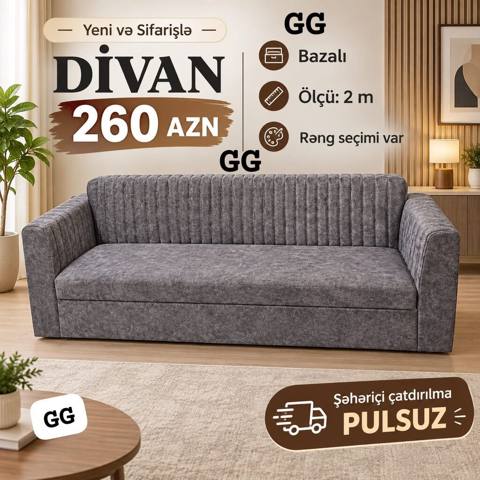 Divan, Qonaq otağı üçün, Parça, Bazalı — Baku