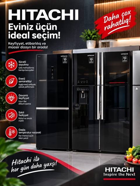 Hitachi soyuducuları – eviniz üçün ideal seçim - Sürətli soyutma — Баку