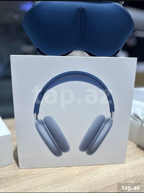 Apple AirPods Max – mavi rəng - Aktiv səs-küyün ləğvi (ANC) və — Баку