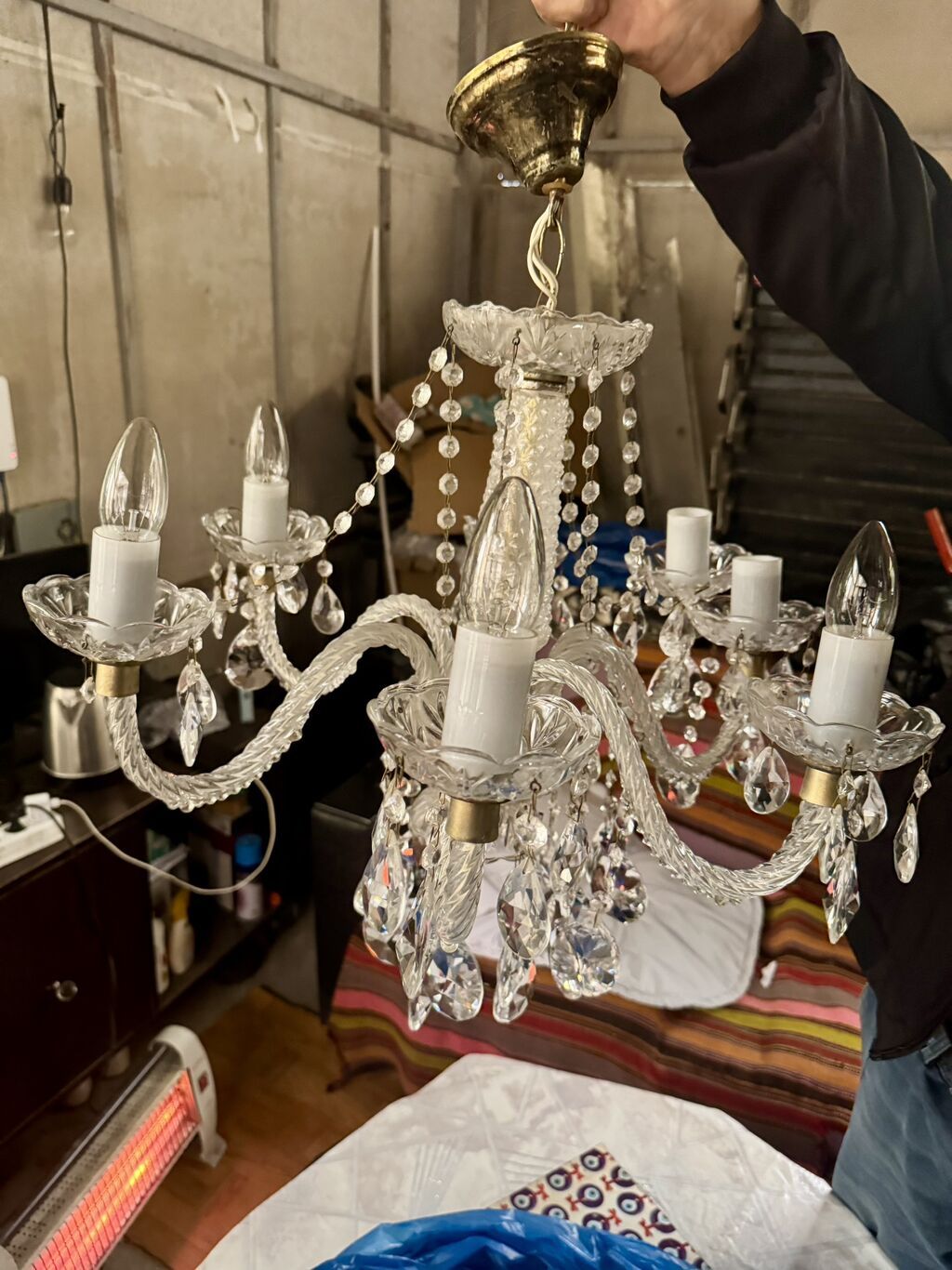 Çılçıraq, 10 və daha çox lampa, Xrustal — Tavan is?qlar? v? cilc?raqlar, Bakı (5)