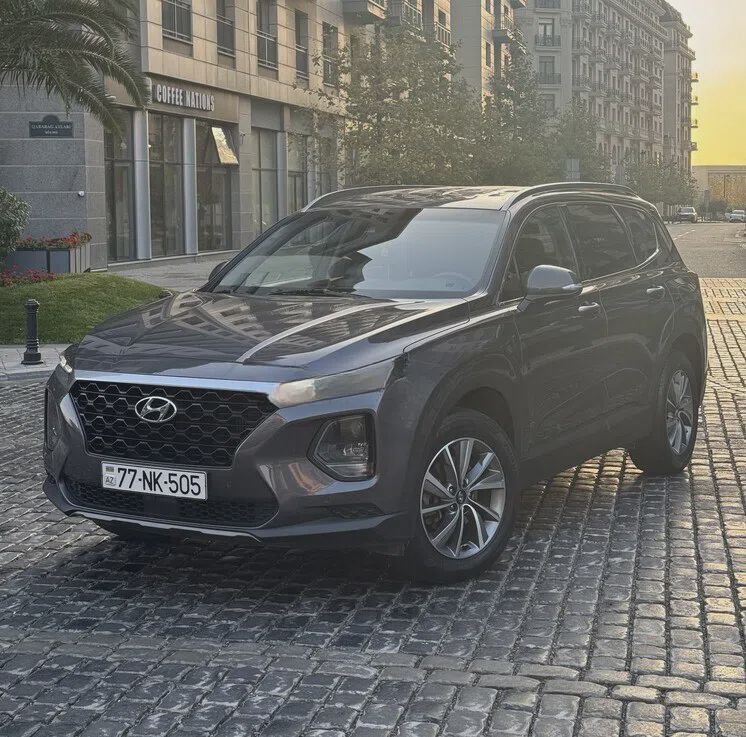 Hyundai Santa Fe, 2018 il, 133000 km, 2 L 77-NK-505 — Avtomobillər, Bakı
