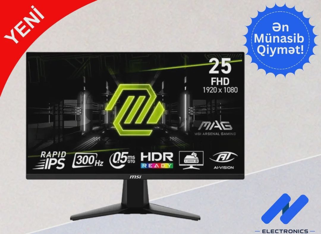 Gaming monitor MSI MAG 255XF 25" 300Hz