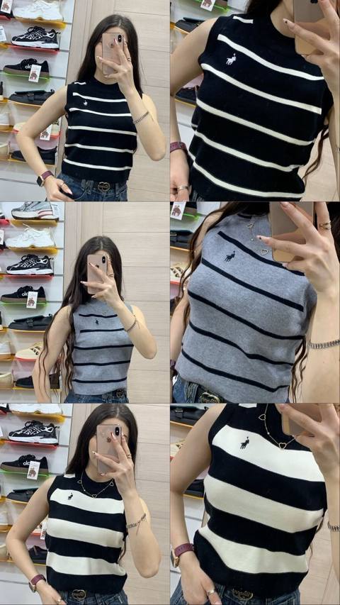 Zolaqlı qadın trikotaj sleeveless top - Model: qolsuz, balıqçı tipli — 20 ₼ · Агдаш · Futbolka və polo Zolaqlı qadın trikotaj sleeveless top - Model: qolsuz, balıqçı tipli — Агдаш