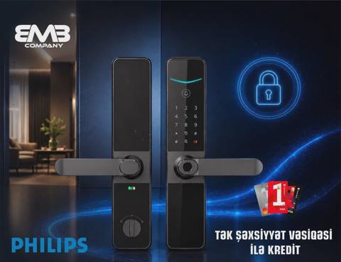 Ağıllı kilid Philips DDL610-5HBS — 599 ₼ · Bakı · Digər elektronika Ağıllı kilid Philips DDL610-5HBS — Bakı