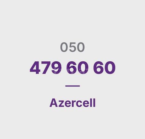 Azercell nömrə (050) 479-60-60