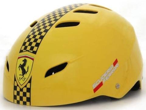 Scuderia Ferrari velosiped/skuter dəbilqəsi – sarı rəng.Unisex FAH-50 — Baku