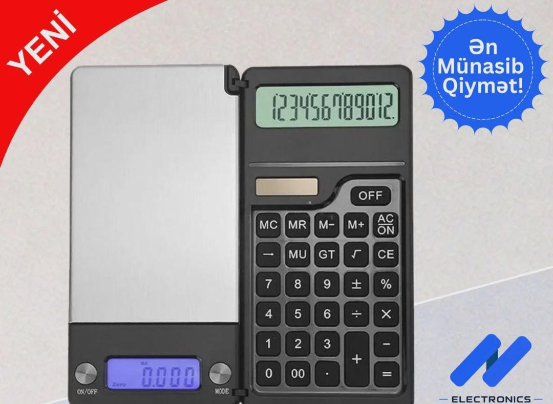 Elektron tərəzi qızıl hesablayıcılı kalkulyator — Ticarət tərəzisi, Bakı (2)