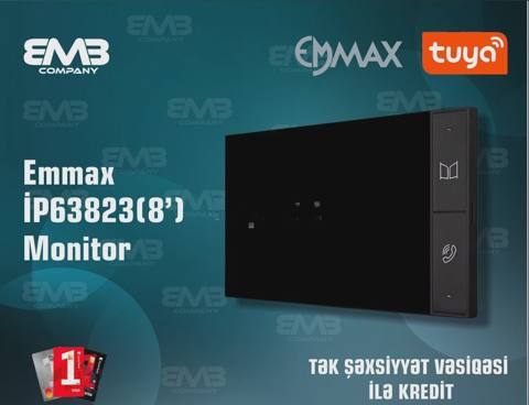 Smart domofon monitor Emmax IP63823 8 düym — 340 ₼ · Bakı · Mallar Smart domofon monitor Emmax IP63823 8 düym — Bakı