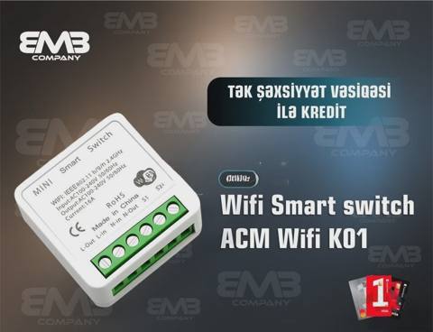 Smart rele ACM WiFi K01 — 50 ₼ · Баку · Elektronika Smart rele ACM WiFi K01 — Баку