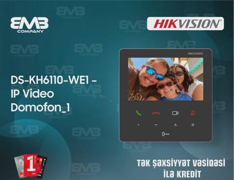IP Video Domofon Monitoru Hikvision DS-KH6110-WE1 — 195 ₼ · Bakı · Mallar IP Video Domofon Monitoru Hikvision DS-KH6110-WE1 — Bakı