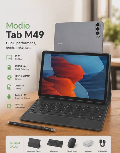 Planşet Modio M49 512 GB /12 GB — Baku