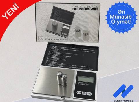 Rəqəmsal tərəzi 100g/0.01g — N elektironiks — Соода таразалары