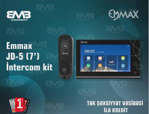 Video domofon Emmax JD-5 7 düym WiFi smart interkom — Bakı