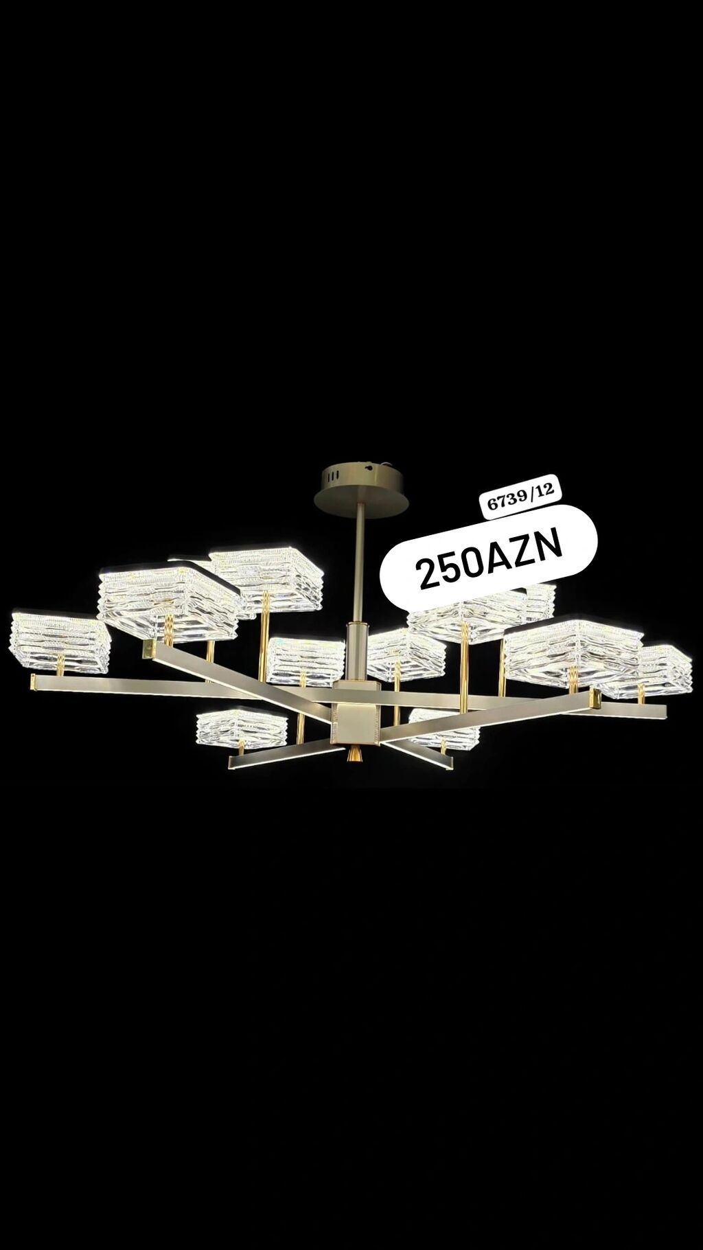 Led Çılçıraq, 4 və daha çox lampa, Metal — Tavan is?qlar? v? cilc?raqlar, Ceyranbatan (10)