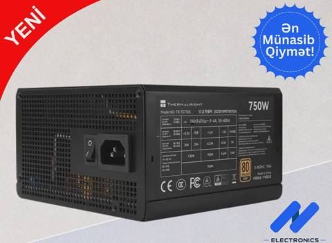 Qida bloku Thermalright TR-TG750S 80+ Gold 750W — 143 ₼ · Qida bloklari Qida bloku Thermalright TR-TG750S 80+ Gold 750W