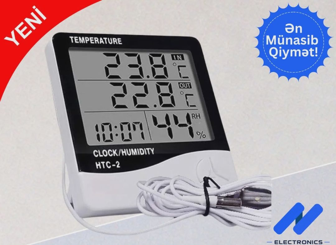 Rəqəmsal termometr və hiqrometr HTC-2 — Termometrlər (2)