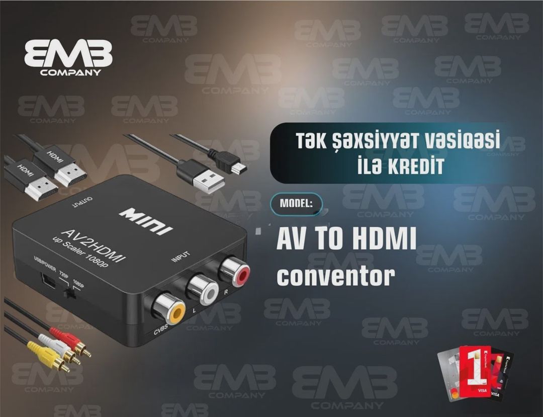 AV to HDMI konvertor adapteri — Elektronika, Bakı