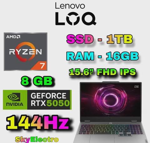 Notbuk Lenovo LOQ 15 15.6" AMD Ryzen 7 1 TB /16 GB DDR5 — Баку