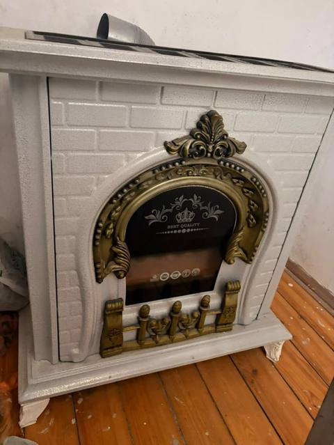 Dekorativ elektrik kamin sobası - Klassik üslubda dizayn: Ağ “kərpic” — 150 ₼ · Masazir · Kaminlər Dekorativ elektrik kamin sobası - Klassik üslubda dizayn: Ağ “kərpic” — Masazir