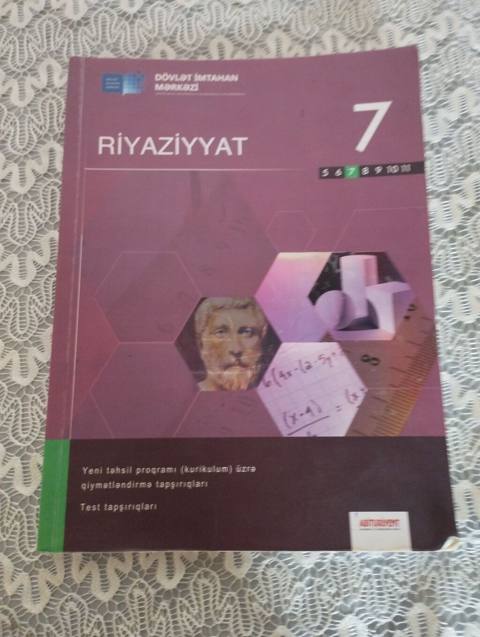Məhsul: “Riyaziyyat 7” qiymətləndirmə və test toplusu Xüsusiyyətlər — Джейранбатан
