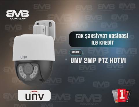 Müşahidə kamerası UNV UAC-P112-AF40-W 2MP PTZ — 120 ₼ · Mallar Müşahidə kamerası UNV UAC-P112-AF40-W 2MP PTZ