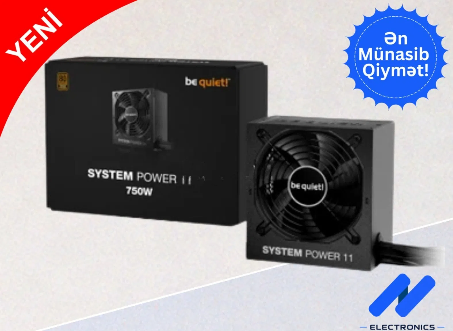 Qida bloku be quiet System Power 11 750W — 169 ₼ · Qida bloklari Qida bloku be quiet System Power 11 750W