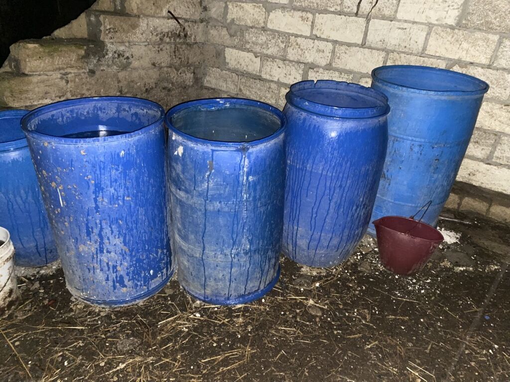 Mavi plastik çən/barrel dəsti - Material: qalınmüxtəlif divarlı Hdpe — Su çənləri, kanisterləri, bochkalar, Mehdiabad