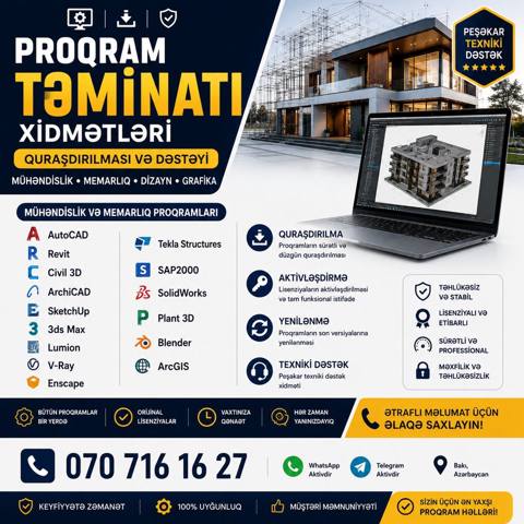 Mühəndis proqramların yazılması — Razılaşma yolu ilə · Bakı · Mallar Mühəndis proqramların yazılması — Bakı