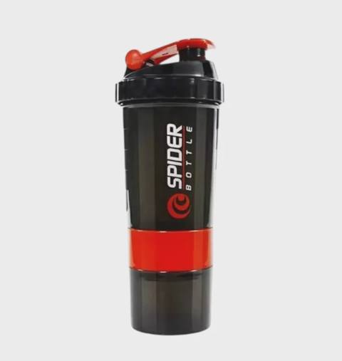 İdman su qabı Spider WS1318, qırmızı, 500 ml, 3 hissəli — Товары