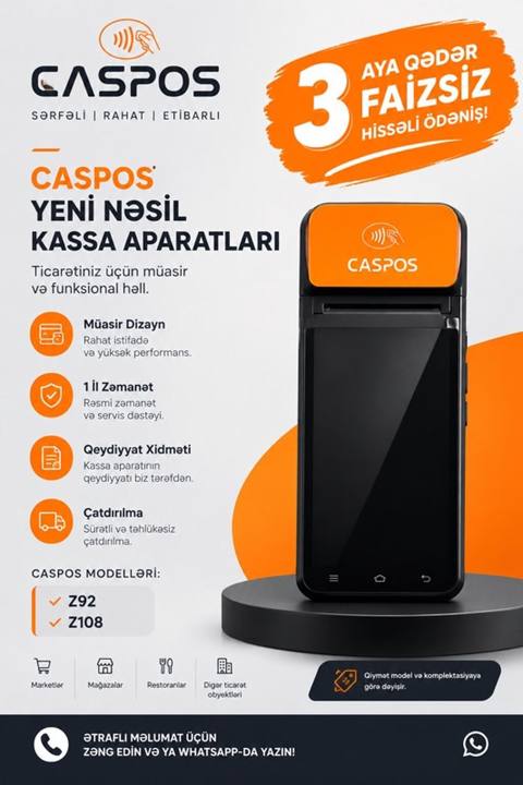 Caspos yeni nəsil kassa aparatları – ticarət obyektləri üçün müasir və — Baku
