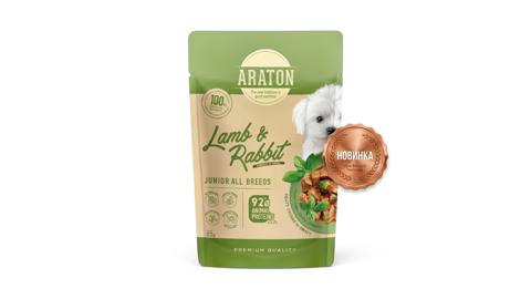 Araton Junior Dog All Breeds with Lamb and Rabbit 85 g — Баку
