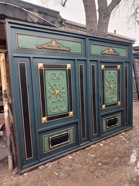 Metal darvaza və piyada qapısı komplekti - Material: qalın profilli — 700 ₼ · Bakı · Pəncərələr, qapılar, balkonlar Metal darvaza və piyada qapısı komplekti - Material: qalın profilli — Bakı