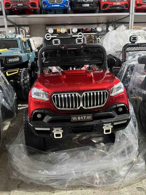 Uşaq üçün elektrikli qırmızı off-road jeep tipli maşın - Güclü — Баку