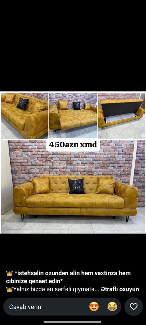 Divan, Yeni, Açılan, Bazalı, Parça, Şəhərdaxili pulsuz çatdırılma — Digah